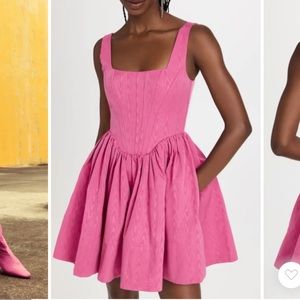 STAUD Landscape Corset Minidress